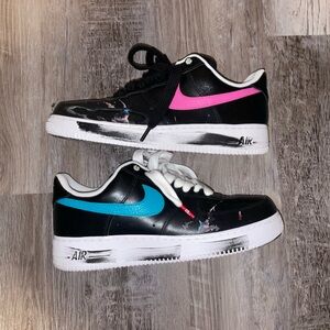 Nike Kids Sneakers with Black, Blue, and Pink